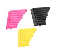 HONITANO 3 Pièces de Pan Garçon Fille Tubes Plastique Instrument Musical Éducatif Précoce Large Gamme de Notes Jeu Éveil Musical pour Maison et École