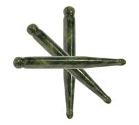 HONITANO 3 Pièces Jade Guasha Facial Massage Stick Set Acupressure Tool For Skin Stimulation Elasticity Improvement And Beauty Care Portable Face Massager For Home And Salon Use