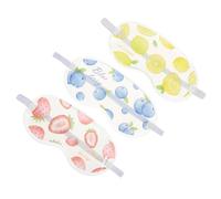 HONITANO 3 pièces Masques Oculaires Rafraîchissants Gel pour Sommeil Réutilisables Fatigue et Bloqueur de Lumière pour Voyage et Détente