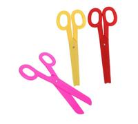 HONITANO 3 Pièces Oversized Clown Scissors Prop Lightweight Plastic Fake Shears For Halloween Circus Party Stage Performance Decoration