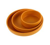 HONITANO 3 Pièces Set Silicone pour Garçon Fille Assiette Dme Antidérapante Entraînement pour Repas Garçon Fille et Facile à Nettoyer Accessoire Repas Stable pour Tout Âge