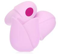 HONITANO 3 pièces Silicone Makeup Brush Covers Rose Shape Protective Dustproof Foundation Brush Covers For Travel Reusable Flexible Washable