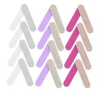 HONITANO 30 pièces Mini Nail Files Set With Glitter For Manicure And Nail Art Portable Fingernail File Strips In And Light For Women