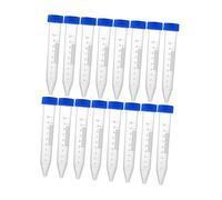 HONITANO 30 pièces Tubes à Essai Coniques Couvercles Lot de Récipients Gradués pour Laboratoire Moléculaire et Chimie