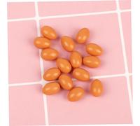 HONITANO 30 pièces Œufs Miniatures Décoratifs Plastique Réalistes pour Artisanat Décorations Petites Scènes Modèles Miniatures Couleurs