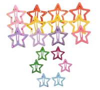 HONITANO 35 pièces Lot de Barrettes Étoiles Colorées pour Fille Pinces à Cheveux Légères Métal Accessoires Kawaii pour Rapides et Résistantes Adaptées à Toutes Occasions