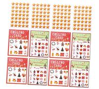 HONITANO 37 Pièces Cartes Bingo Papier Premium pour Joueurs Jeu de Fête Interactif avec Motifs Variés pour Banquets et Bureaux