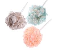 HONITANO 3pièces Boule De Douche Maille Lot Pour Douche Nettoyante Peau Accessoire Salle De Bain Cordon Suspension Mousse Légère Savon
