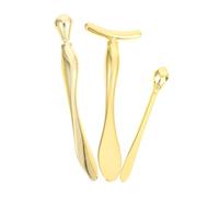 HONITANO 3pièces Outils De Soin Peau Spatules or Pour Crème Contour Des Yeux Stick De Massage t Et Cuillère Fatigue