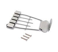 HONITANO 4 Cordes Pont Cordier Guitare Réglable Acier et Alliage Zinc Chromé pour Basse Jazz Cordes Espacement Facile à Installer pour Musiciens et Amateurs