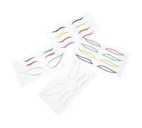 HONITANO 4 Ensembles Eye Liner De Couleur Stickers Autocollant Délicat Pour Les Yeux Autocollant Eye-liner Féminin Autocollant Contour Des Yeux Outil De Maquillage Papier Colorful