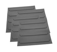 HONITANO 4 Feuilles Plaques de Briques Aveugles Multifonctionnelles Caoutchouc Autocollants Sol Extérieur pour Terrasse et Trottoir Panneaux Tactiles pour Piétonne Lot de Rayures