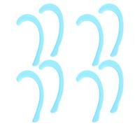 HONITANO 4 Paires de Crochets pour Cordon D’Oreille de Masque en Silicone Semi-Transparent Bleu Accessoires Anti- et Décharge de Pression pour Masque Facial Légers et Pratiques pour