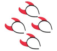 HONITANO 4 Pièces Bandeau Corne Démon pour Fête Halloween Serre-tête Cosplay Cornes pour Costume Accessoires Cheveux Festifs pour Soirée Déguisée