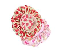 HONITANO 4 Pièces Bonnet Satin Imprimé pour Garçon Fille Lot de Chapeaux de Respirants pour Filles Protection Douce
