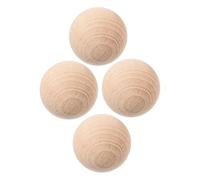 HONITANO 4 Pièces Boules de Croquet Bois Lot de Balles Légères pour Jeux Extérieur sur Pelouse Jouets Sportifs pour Garçon Fille et Famille Coordination et Motricité Renforcées