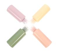 HONITANO 4 Pièces Bouteilles de Voyage Étanches Contenants Cosmétiques Portables Durables Pe Flacons Rechargeables pour Lotions Pratique pour Sac Toilette et Pochette Voyage