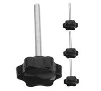 HONITANO 4 Pièces Boutons Étoile avec Joint Vis à Main pour Accessoires de Fauteuil à Roues et Plateforme de Fixation Accoudoir de Déambulateur