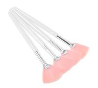 HONITANO 4 Pièces Brosse à Outils De Beauté Maquillage De Mélange Brosse Faciale Éventail Surligneur Ventilateur Rose Brosse à Face Fan De Visage Rougir Prépie-maquillage Aluminium