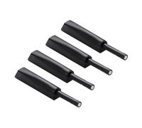 HONITANO 4 pièces Loquet de Placard à Pression Système Amortisseur pour Porte et Tiroir Ouverture Push sans Poignée Fermeture Douce Silencieuse Accessoires Meubles Noirs