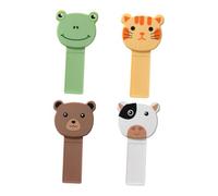 HONITANO 4 Pièces Lot de Poignées de Rehausseur de Couvercle de Toilette Portable Accessoires Durables pour Abattant Wc Protection Hygiénique Familiale Facile à Installer Ranger