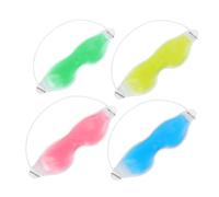 HONITANO 4 pièces Masques Gel Réutilisables pour Yeux Coussinets Refroidissants et Chauffants Confortables et Adaptés pour Réduire Fatigue et Gonflement Masque Rafraîchissant pour Sommeil