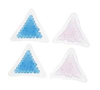 HONITANO 4 pièces Pack de Pochettes Réutilisables pour Compresses Froides et Chaudes Sacs de Glace Portables Triangulaires Flexible pour Douleurs Blessures et Soins Bleu et Rouge Vif