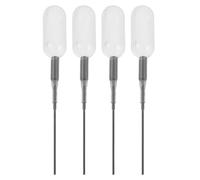 HONITANO 4 Pièces Pipettes Plastique pour Huile Essentielle Compte-gouttes Précis sans Bouchon pour Parfum Maquillage et DIY Artisanat