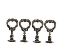 HONITANO 4 pièces Poignée Meuble Vintage Zinc Anneau Décoratif pour Porte et Style Rétro Chic et Résistant Corrosion pour Armoire et Commode