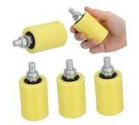 HONITANO 4 Pièces Roues Nylon pour Porte Coulissante Roulettes Poulie Roue Simple pour Portail Électrique Guidage et Installation Facile