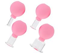 HONITANO 4 pièces Set de Ventouses de Massage Corps Caoutchouc Outils de Thérapie par Aspiration pour Visage et Corps Amélioration Peau et Détente Musculaire Multi Fonctionnel et Pratique