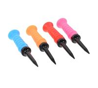 HONITANO 4 Pièces Tees Flexibles Plastique Élastique Amortisseurs de Chocs pour Practice Indoor et Outdoor Accessoires Polyvalents pour Débutants et Pros Adaptés Aux Terrains et Driving
