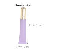 HONITANO 4 pièces Tube Crème Contour des Yeux Rechargeable avec Embout Massage Tube Cosmétique Vide Pratique et pour Voyage et Application Uniforme