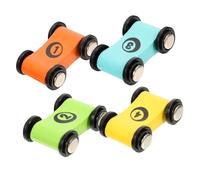 HONITANO 4 pièces Voiture Bois Rampe Miniature Circuit Interactif Éducatif pour Garçon Fille Développement Motricité Créativité et Socialisation Cadeau Anniversaire Noël