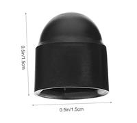 HONITANO 40 pièces Capuchons de Protection Hexagonaux Noirs Nylon pour Boulons et Écrous Housses Durables pour Filetage Protection Pratique pour Vis et Boulons Adaptés à et Mobilier