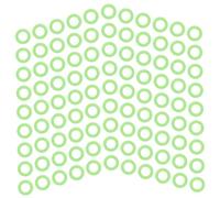 HONITANO 400pièces Piquets De Tente Phosphorescents Anneau De Support De Piquet Silicone Anneau De pour Camping Randonnée Aventure Plein Air