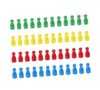 HONITANO 48 pièces Jeu de Société Bois avec Déchecs Forme Humaine Colorées Éducatif pour Développer Intelligence Patience et Accessoire pour Jeu de Plateau et Échecs Volants