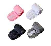 HONITANO 4pièces Bandeaux Pour Laver Le Visage Femme Yoga Noir Gris Blanc Rose Maintiennent Cheveux Loin Du Visage Élastiques Et Confortables