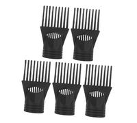 HONITANO 5 Pièces Accessoire Sèche-cheveux Peigne Plastique Léger pour Coiffage Démêlage et Lissage Buse pour Cheveux Bouclés et Raides Facile à Installer et Portable