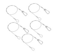 HONITANO 5 Pièces Corde De Sécurité Câble De Protection des Lampes Cordon Protecteur Accessoires De Lampe De Câble De Sécurité De Chargement Acier Inoxydable