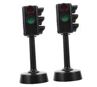 HONITANO 5 Pièces Jeu de de Miniatures pour Garçon Fille Modèles de Signalisation Routière avec Lumières et Sons Réalistes Éducatif pour Rôle et Sécurité Routière Classe et Famille