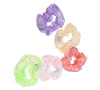 HONITANO 5 Pièces Lot de Chouchous LED Multicolores Réglables Élastiques Lumineux pour Cheveux Accessoires pour Halloween Fêtes et Événements Nocturnes Extérieur