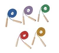 HONITANO 5 pièces Lot de Cordes à pour Garçon Fille avec Poignée Corde de Fitness pour Entraînement Sportif et Exercices de Saut Couleur Aléatoire Couleur Aléatoire