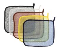 HONITANO 5 Pièces Lot de Lingettes Exfoliantes pour Corps Double Face Mousse Riche Élimination des Peaux Mortes pour Hommes et Femmes pour Voyage