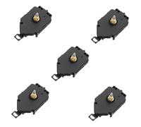 HONITANO 5 Pièces Mécanisme de Pendule Silencieux à Quartz avec Tige Longue pour Horloge Murale Unité de Mouvement Adaptée Aux Réparations et Bricolage