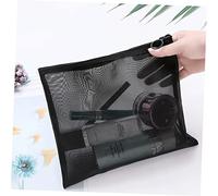 HONITANO 5 pièces Sac de Toilette Filet Portable Trousse de Rangement Cosmétique Noire Pochette de Voyage et Durable pour Accessoires de Beauté
