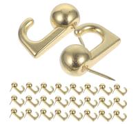 HONITANO 50 pièces Lot de Crochets Métalliques Punaises Lourdes pour Panneaux Liège Fixations Murales Décoratives pour Suspendre Tableaux Maison ou Au Bureau Faciles à Installer