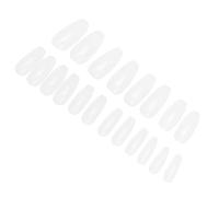 HONITANO 500 pièces Faux Ongles Longs Transparent Coffin Nails Capsules Complètes Abs pour Salon et DIY Nail Art Faciles à Tailler et Décorer