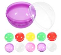 HONITANO 50pièces Distributeur Automatique Rond Machine à Boules De Gomme Boules à Remplir Emballage Plastique Vide à Remplir Pour Fête