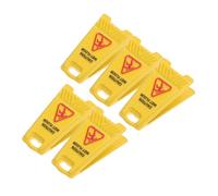 HONITANO 5pièces Panneau Avertissement De Sécurité Au Sol Miniature Panneau De Sol Miniature Attention Mouillé Mini Avertissement Glissant pour Maison De Poupée Accessoires pour Maison